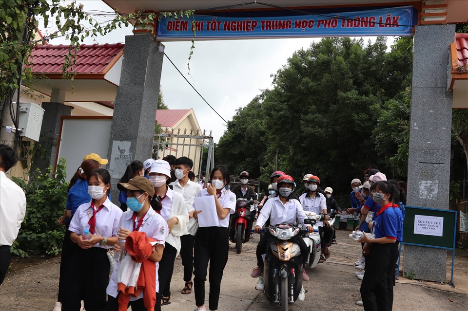 Trường THPT Lắk (huyện Lắk) nơi ông Y Ngoan Buôn Đáp dự thi. Ảnh: Bảo Trung