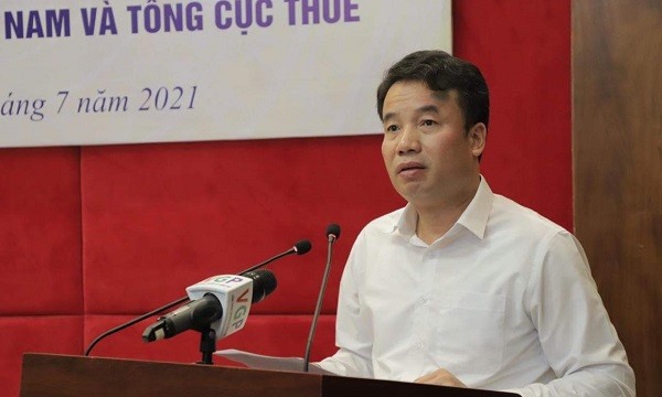 Tổng Giám đốc BHXH Việt Nam Nguyễn Thế Mạnh phát biểu tại lễ ký. Ảnh: BHXH
