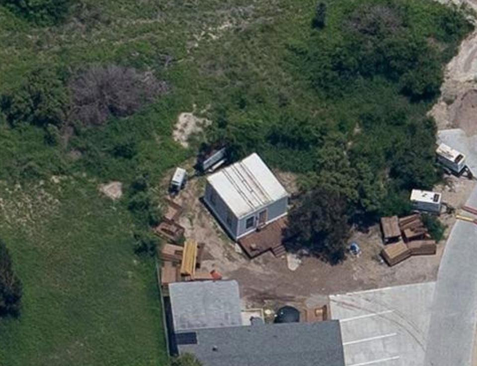 Căn hộ ở bãi phóng Starbase, Houston, Texas nhìn từ trên không. Ảnh: Google Maps