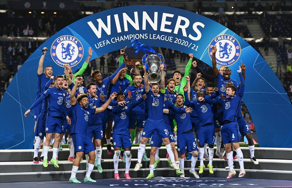 Chelsea vô địch UEFA Champions League 2020-21. Ảnh: AFP