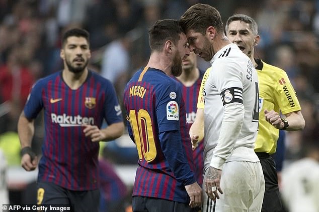 Messi và Ramos sẽ không ở thế đối đầu nữa. Ảnh: AFP.