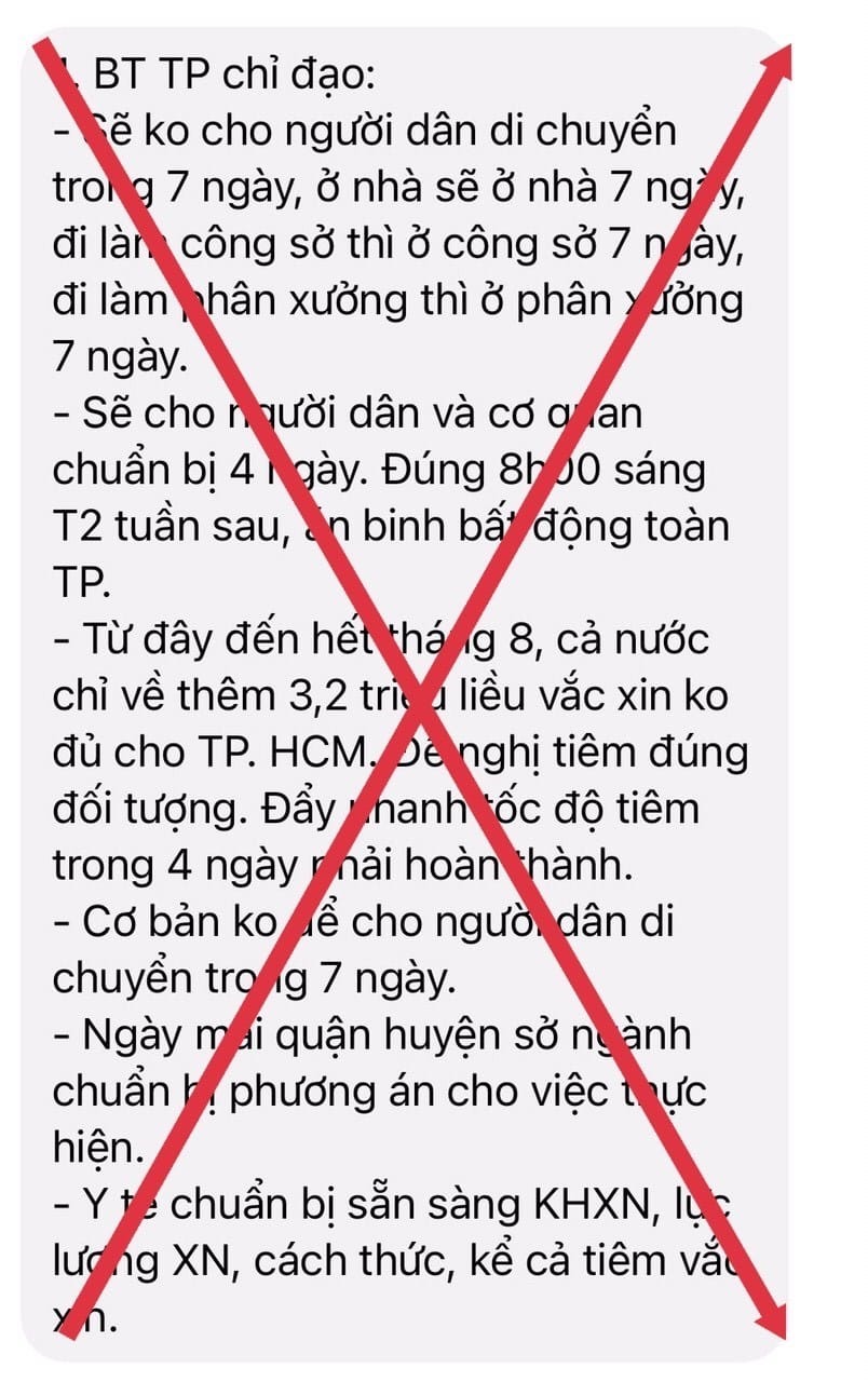 Đây là thông tin giả mạo.