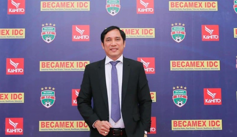 Ông Lê Hồng Cường, Tổng giám đốc đội Bình Dương cực lực phản đối việc VFF kéo sang V.League 2021 sang năm 2022. Ảnh: Thanh Việt.
