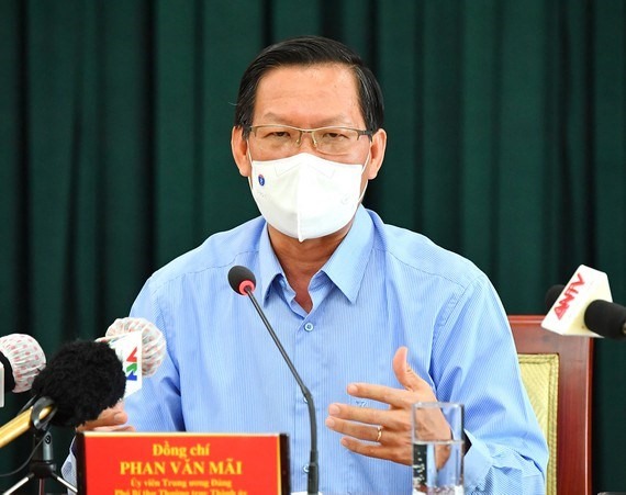 Ông Phan Văn Mãi - Phó Bí thư Thường trực Thành ủy TPHCM. Ảnh: TTBC