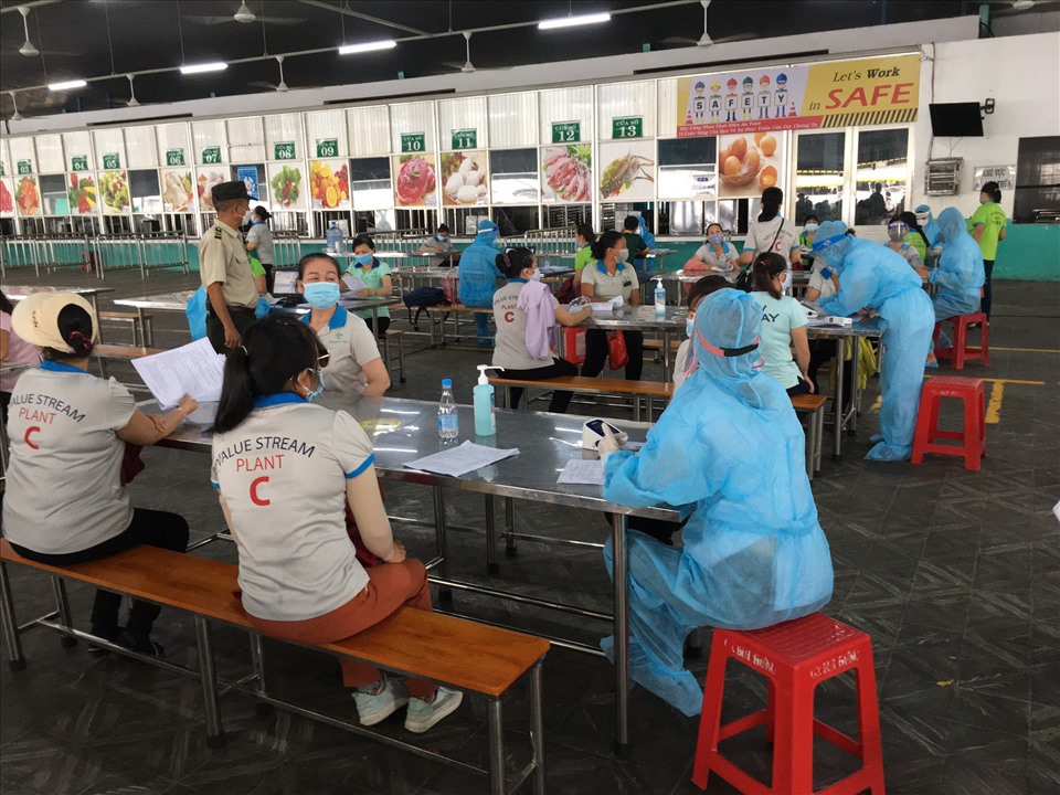 Khu vực khám sàng lọc tại Công ty CP Taekwang Vina, KCN Biên Hoà 2.