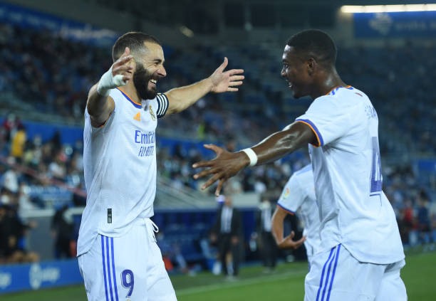 Karim Benzema lập cú đúp, David Alaba có 1 đường kiến tạo... Ảnh: Real Madrid