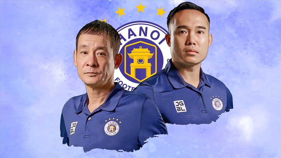 Câu lạc bộ Hà Nội chia tay 2 công thần là trợ lý Nguyễn Công Tuấn và huấn luyện viên thủ môn Trần Tiến Anh. Ảnh: Hà Nội FC