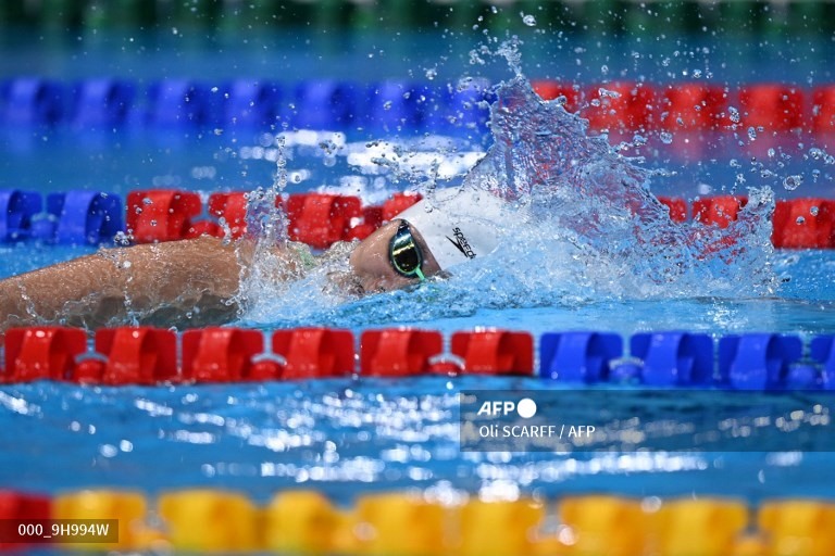 Nguyễn Thị Ánh Viên tại Olympci Tokyo 2020. Ảnh: AFP