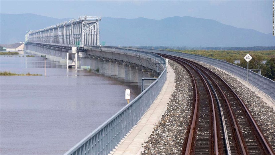 Cầu Đồng Giang-Nizhneleninskoye là dự án mới nhất được hoàn thành theo sáng kiến ​​Vành đai và Con đường của Trung Quốc. Ảnh: Tân Hoa Xã