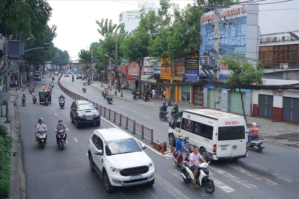 Tại đường Quang Trung (quận Gò Vấp) cũng ghi nhận hình ảnh tương tự.