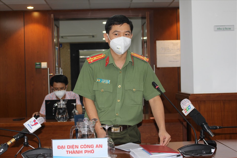 Thượng tá Lê Mạnh Hà - Phó phòng tham mưu Công an TPHCM.
