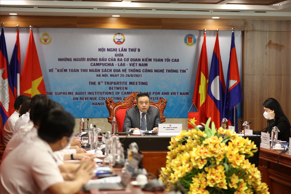 Hội nghị trực tuyến giữa KTNN Việt Nam - Lào- Campuchia