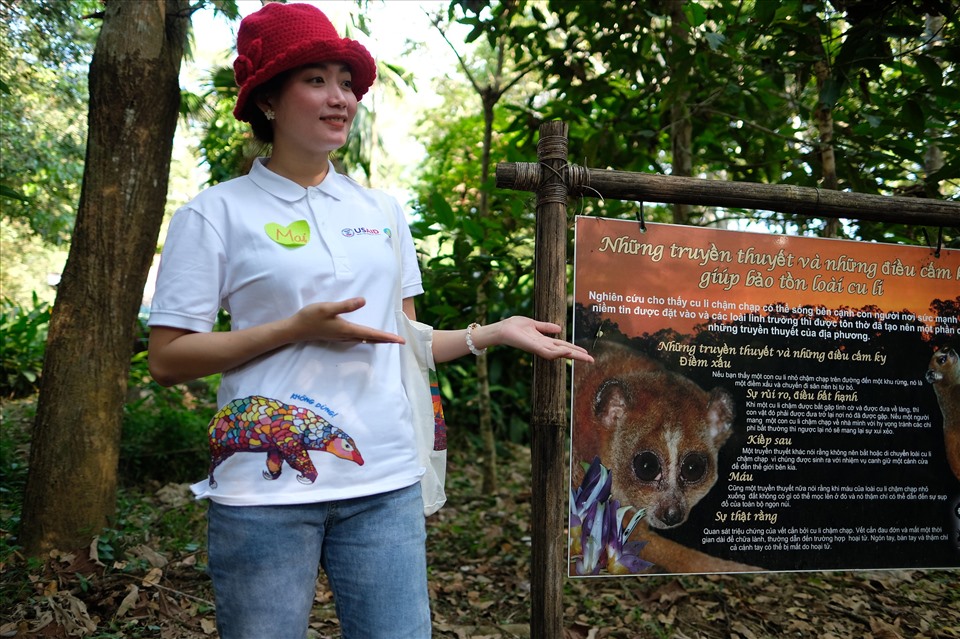 Một học viên tham gia khoá học về bảo tồn các loài hoang dã do dự án tổ chức. Ảnh: USAID/Vietnam