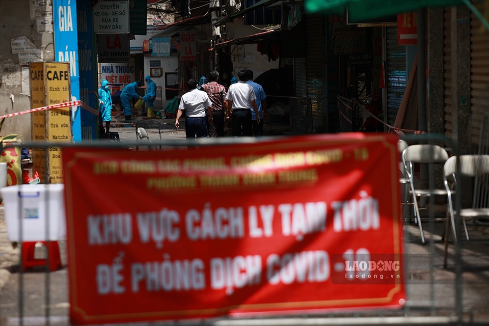 Khu vực phường Thanh Xuân Trung là ổ dịch phức tạp nhất Hà Nội.