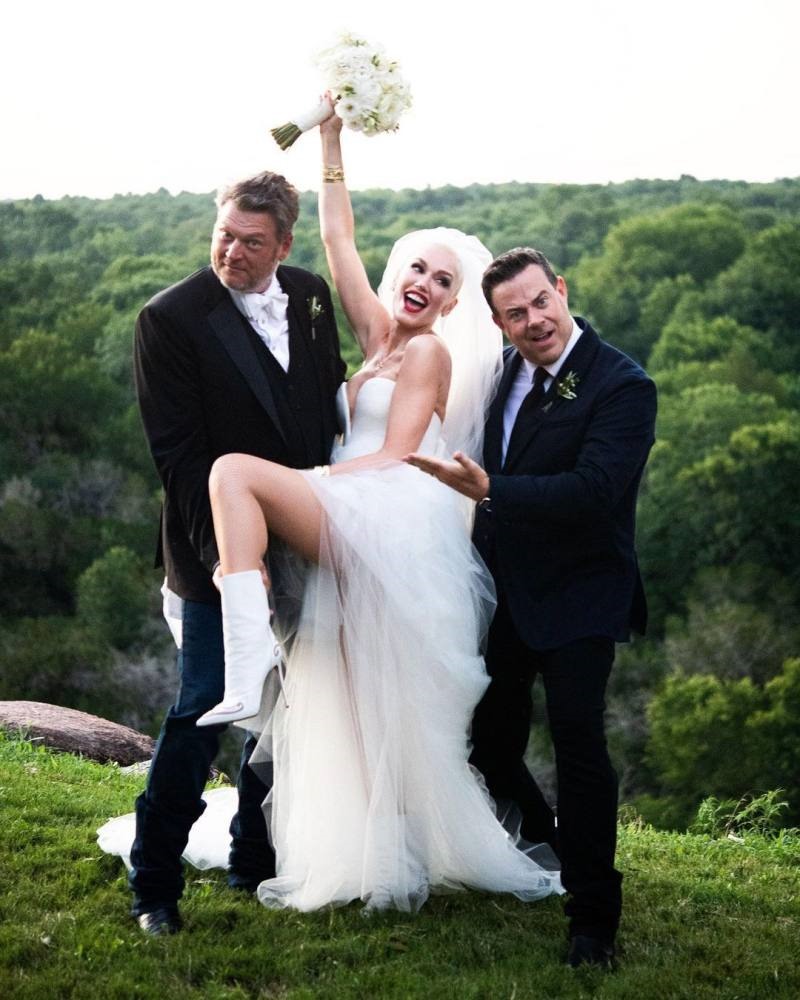 Một trong 2 váy cưới mà ca sĩ Gwen Stefani mặc trong đám cưới. Ảnh: Instagram Gwen Stefani