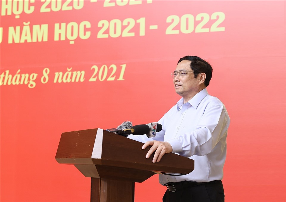 Thủ tướng Phạm Minh Chính phát biểu tại Hội nghị. Ảnh Dương Giang/TTXVN