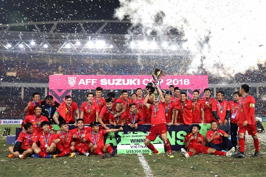 Tuyển Việt Nam đang là đương kim vô địch AFF Cup. Ảnh: AFF Cup