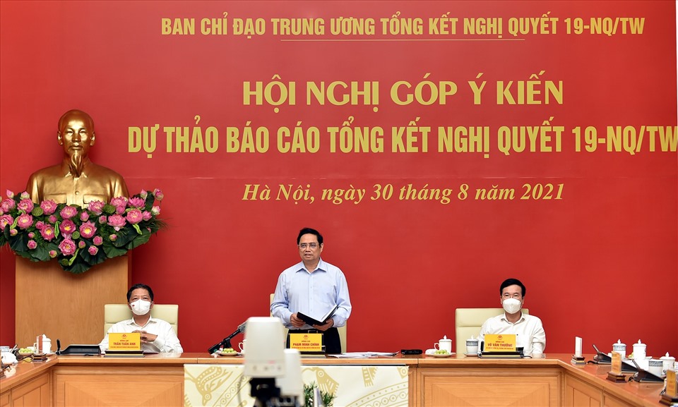 Thủ tướng Phạm Minh Chính chủ trì Hội nghị. Ảnh Nhật Bắc