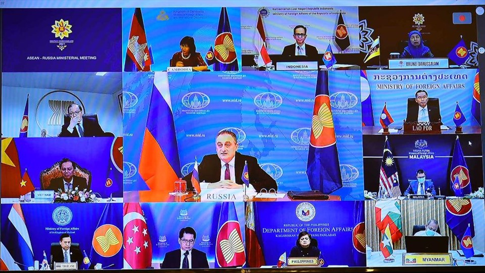 Hội nghị Bộ trưởng Ngoại giao ASEAN-Nga. Ảnh: BNG