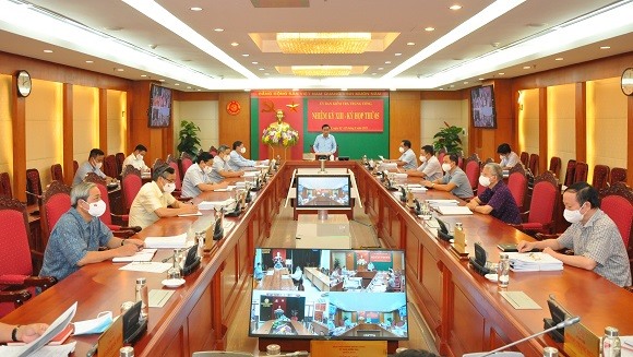 Uỷ ban Kiểm tra Trung ương họp kỳ thứ 5 tại Hà Nội. Ảnh UBKTTW