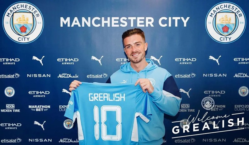 Jack Grealish vui niềm vui mới, để lại các cổ động viên Aston Villa đã nghĩ khác về anh. Ảnh: Man City