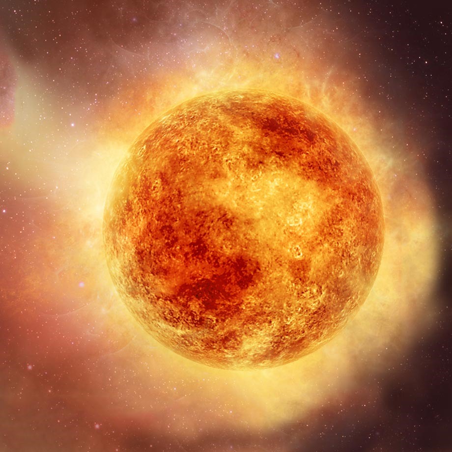 Ngôi sao khổng lồ đỏ Betelgeuse. Ảnh: NASA, ESA
