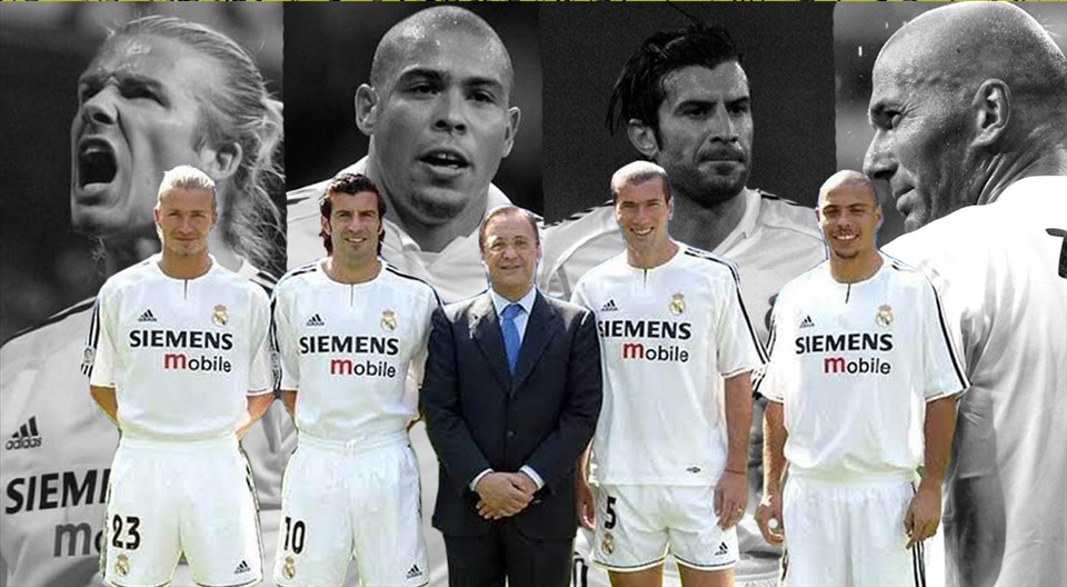 Los Galacticos phiên bản 1.0 ở Real Madrid của Chủ tịch Florentino Perez. Ảnh: Real Madrid