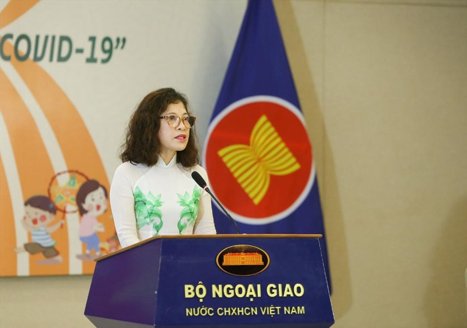 Bà Vũ Thị Bích Ngọc, Chủ tịch danh dự Nhóm Phụ nữ ASEAN tại Hà Nội. Ảnh: BNG