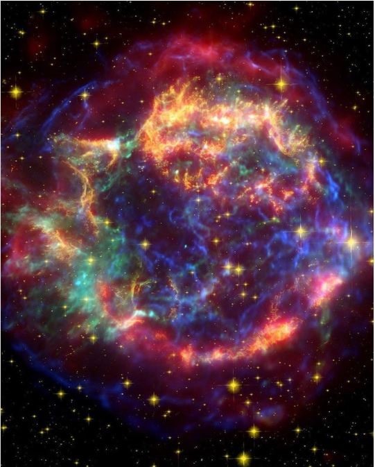 Tàn tích siêu tân tinh Cassiopeia A. Ảnh: NASA