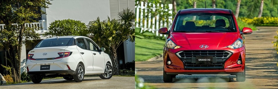 Hyundai Grand i10 2021 được niêm yết với giá dao động từ 360 – 455 triệu đồng, tăng 30 – 40 triệu đồng/phiên bản. Đồ họa: M.H