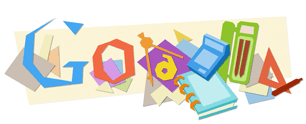 Google Doodle ngày khai trường năm 2010.