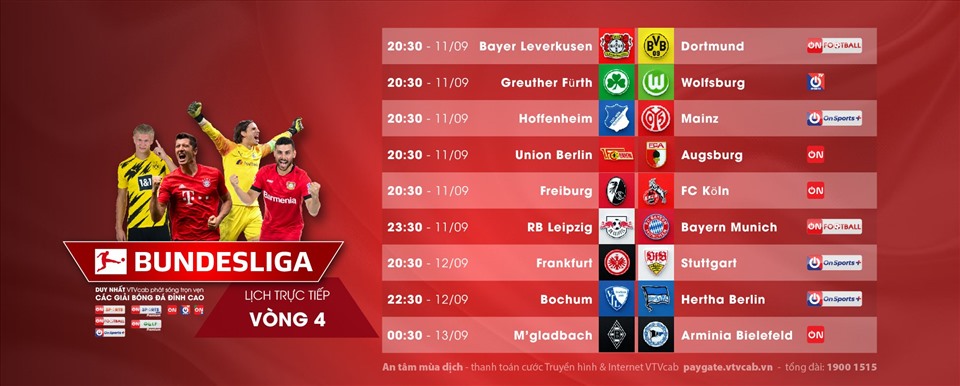 Lịch thi đấu Bundesliga