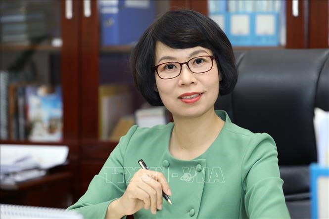 Bà Vũ Việt Trang được bổ nhiệm giữ chức Tổng Giám đốc Thông tấn xã Việt Nam. Ảnh: Văn Điệp/TXVN