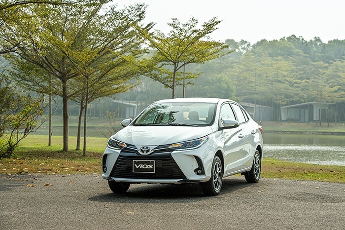 Toyota Vios tiếp tục duy trì vị trí thứ 2 trong danh sách 10 mẫu xe bán chạy tại thị trường Việt Nam trong tháng 8.2021. Ảnh: Toyota