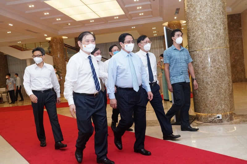Thủ tướng Chính phủ Phạm Minh Chính đến dự Hội nghị.