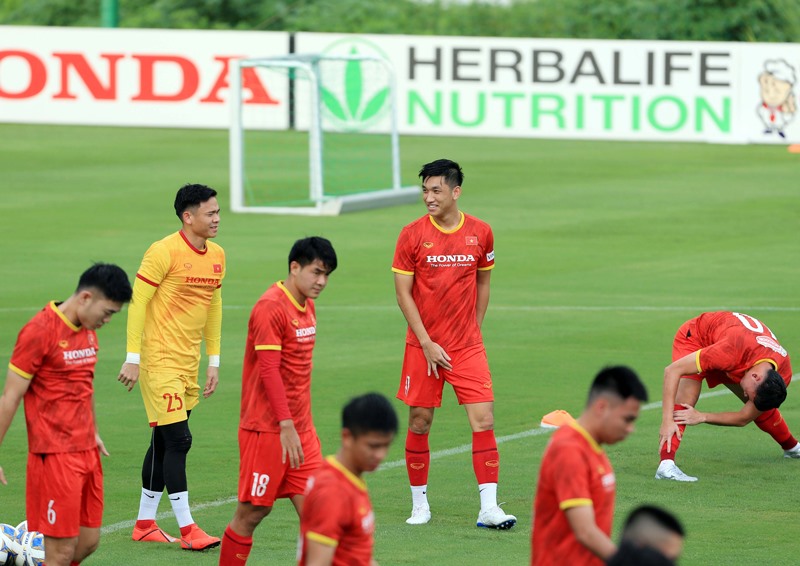 Thủ môn Nguyên Mạnh mới được bổ sung cho đội tuyển Việt Nam. Ảnh: VFF