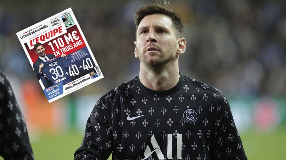 Hiểu đơn giản, PSG tạo ra một trang tiền điện tử, sử dụng tên tuổi Messi để thu hút người chơi và kiếm lời từ đó. Ảnh: L'Equipe.