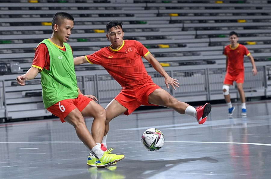 Tinh thần là yếu tố quan trọng giúp tuyển futsal Việt Nam có thể tạo nên kì tích tại World Cup 2021. Ảnh: VFF