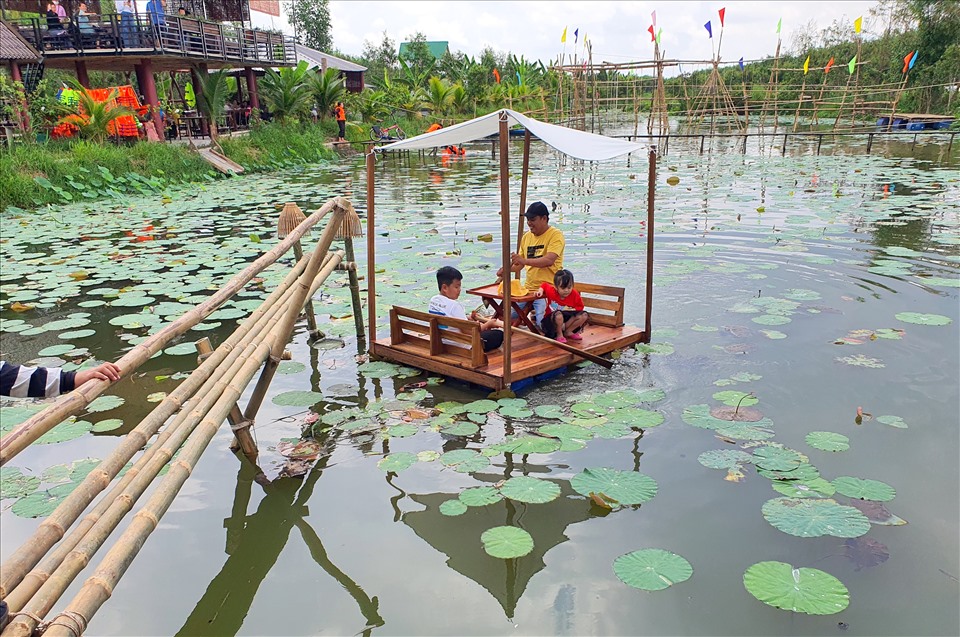 Một điểm du lịch cộng đồng tại U Minh, Cà Mau. Ảnh: Nhật Hồ