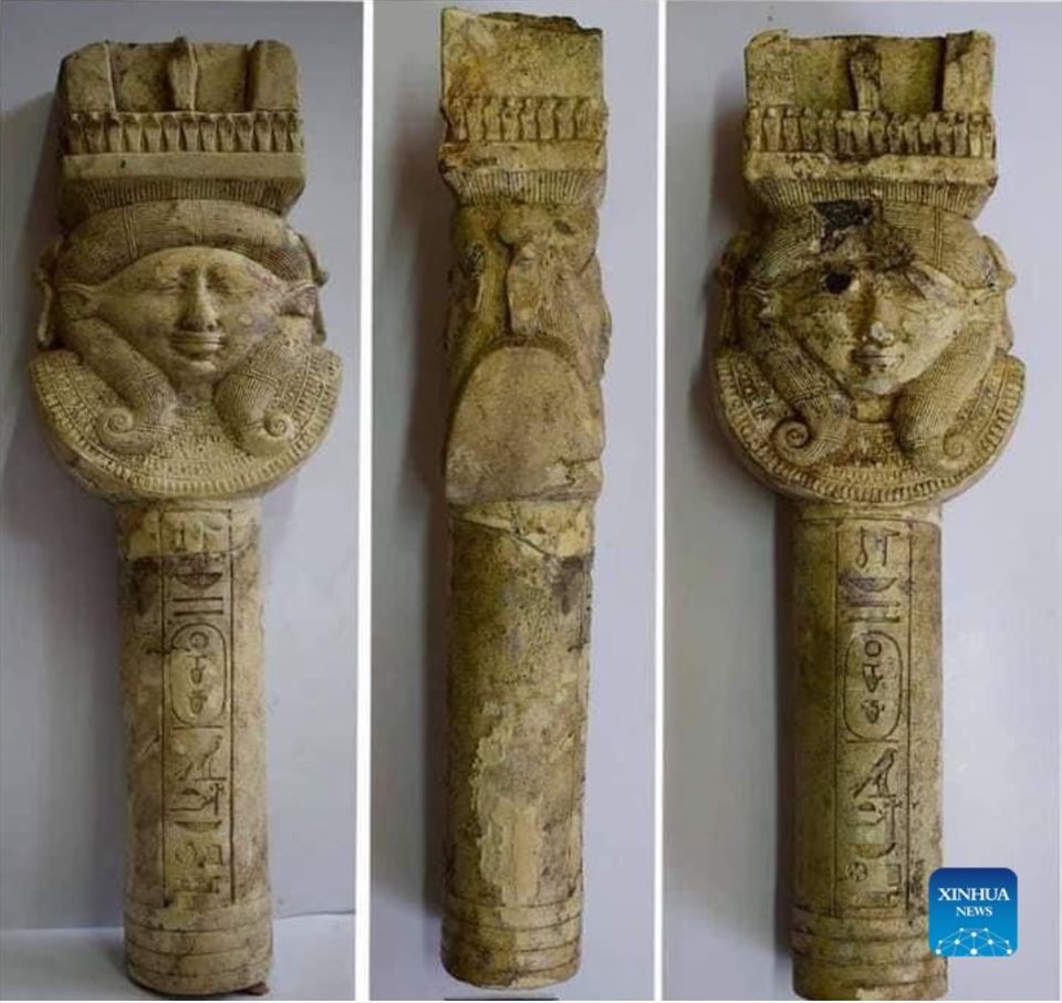 Lộ diện loạt hiện vật tế lễ quan trọng khai quật ở đền cổ Ai Cập