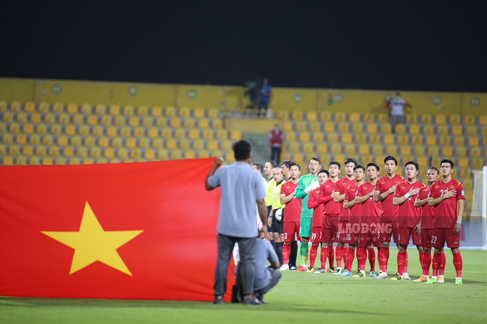 Đội tuyển Việt Nam hướng đến trận đấu lịch sử. Ảnh: Trung Thu