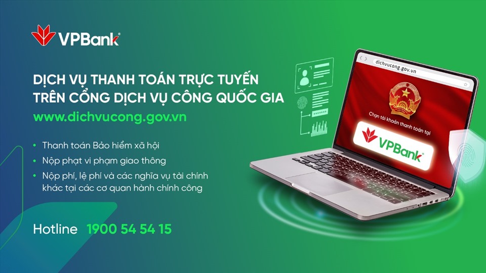 VPBank là một trong những ngân hàng tiên phong triển khai thanh toán dịch vụ công online, như một tiện ích gia tăng cho khách hàng. Ảnh: VPBank