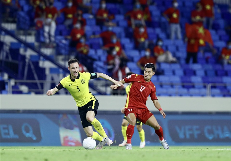 Tuyển Việt Nam sẽ gặp lại Malaysia ở AFF Cup 2020. Trong 6 trận gặp Malaysia gần đây, tuyển Việt Nam thắng 5, hòa 1. Ảnh: Mỹ Trang.