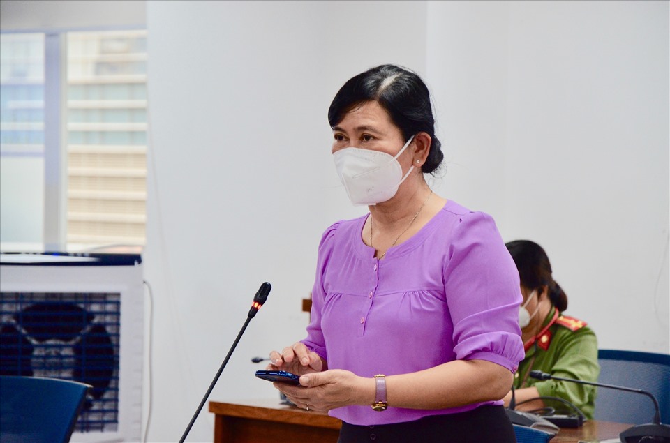 Bà Nguyễn Thị Huỳnh Mai, Chánh văn phòng Sở Y tế TPHCM. Ảnh: Huyên Nguyễn