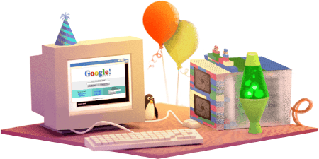 Ngày 23.9 hàng năm, Google đều có nhiều Doodle khác nhau để mừng ngày thành lập. Ảnh: Google