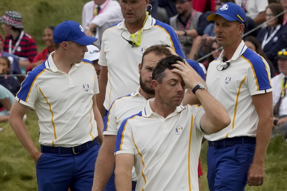 Các golfer hàng đầu của Team Châu Âu không thể hiện được phong độ tại giải. Ảnh: Ryder Cup
