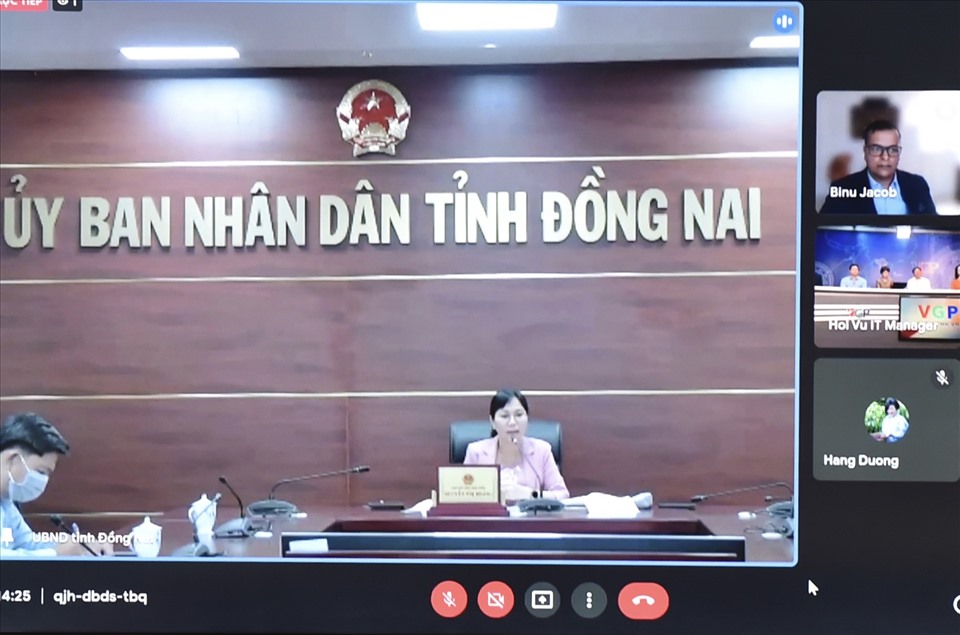 Phó Chủ tịch UBND tỉnh Đồng Nai Nguyễn Thị Hoàng: Chúng tôi lắng nghe các khó khăn cũng như kiến nghị của doanh nghiệp - Ảnh VGP/Nhật Bắc
