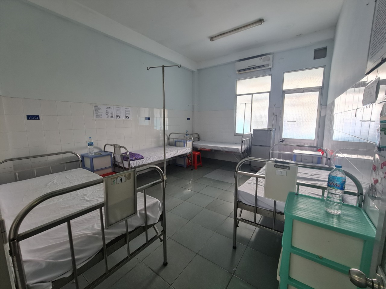 Bệnh viện Đa khoa Khu vực Củ Chi sắp xếp và bố trí lại các buồng bệnh sẵn sàng phục vụ nhu cầu khám, chữa bệnh của người dân từ ngày 28.9.