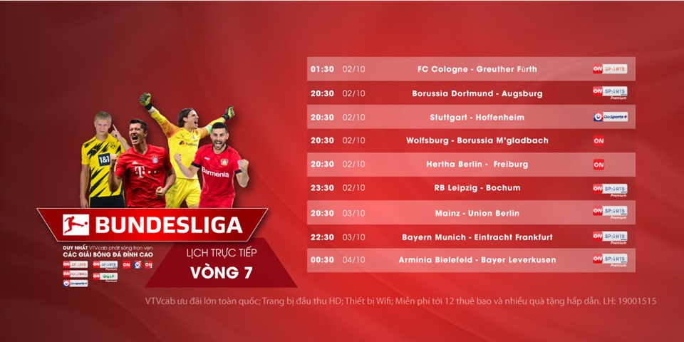 Lịch thi đấu Bundesliga