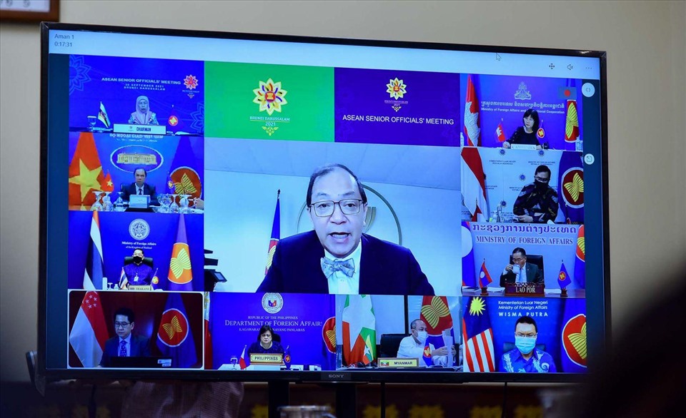 Các đại biểu dự hội nghị trù bị các Quan chức cao cấp ASEAN. Ảnh: BNG